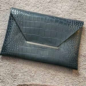 BCBG MAXAZARIA Croc Embossed Envelope bag